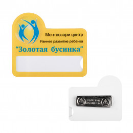 Бейдж с окном, акрил, УФ-печать