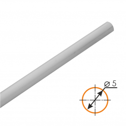 Трубочка с прорезью пластиковая d=5 мм для флажков