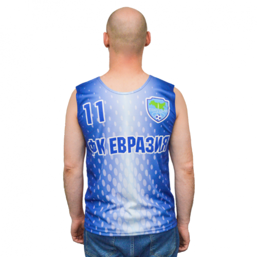 Манишка-майка футбольная, материал: ложная сетка