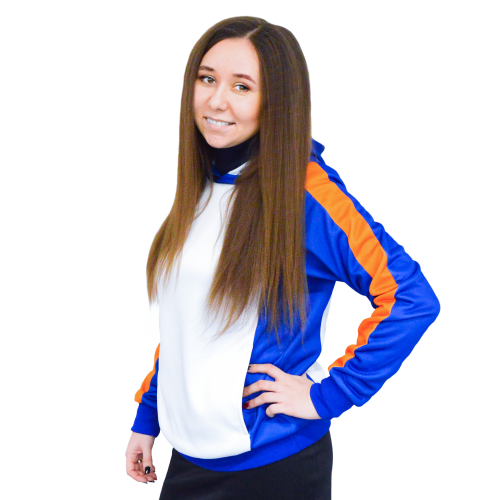 Толстовка с лампасами унисекс с полной запечаткой