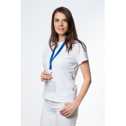 Лента для бейджа с ретрактором Retract, синяя