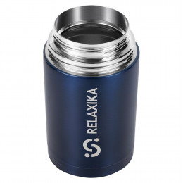 Термос для еды Relaxika 1000, темно-синий