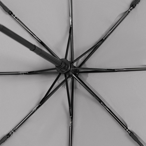 Зонт складной Hard Work с проявляющимся рисунком, серый