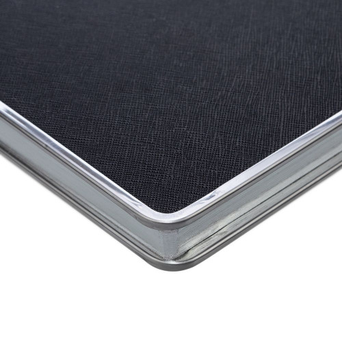 Ежедневник Frame Metal, недатированный, черный