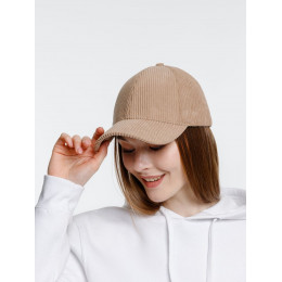 Бейсболка Soft Core, бежевая