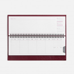 Планинг Faro, датированный, бордовый