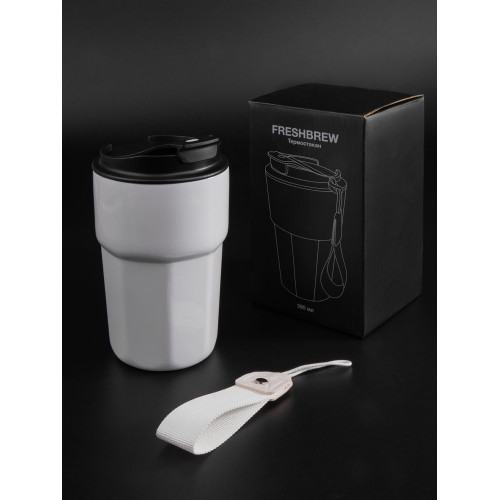 Термостакан Freshbrew, белый