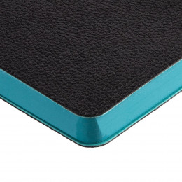 Ежедневник Boom, недатированный, черный с бирюзовым