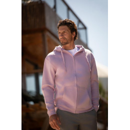 Толстовка мужская на молнии с капюшоном Amsterdam, белая