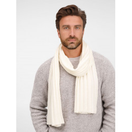 Шарф Metelitsa, белый (молочный)