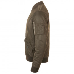 Куртка бомбер унисекс Rebel, коричневая