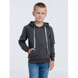 Толстовка с капюшоном детская Kirenga Kids, темно-серая (графит)