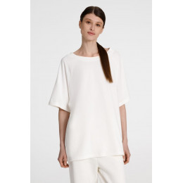 Футболка унисекс оверсайз T2, молочно-белая