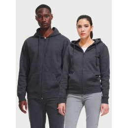 Толстовка мужская на молнии с капюшоном Seven Men, черная