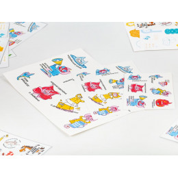 Наклейки бумажные Sticker Pack на заказ, M
