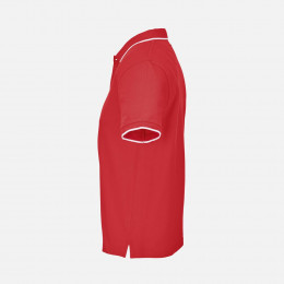 Рубашка поло унисекс Palermo, красная с белым