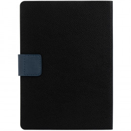 Ежедневник Boom, недатированный, черный с синим