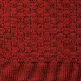 Плед Sheerness, коричневый (терракота)