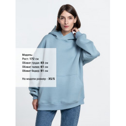 Худи Kulonga Oversize, серо-голубое