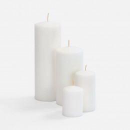 Свеча ароматическая Arozo 210, ваниль и специи, белая