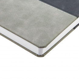 Ежедневник Horizon, недатированный, серый с черным