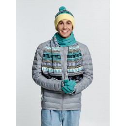 Шарф Mirakler, зеленый с желтым