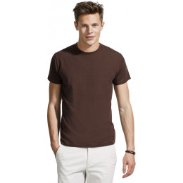Футболка мужская Milano 190, темно-коричневая (шоколад)