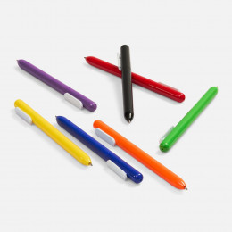 Ручка шариковая Swiper, оранжевая с белым