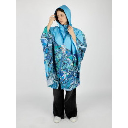 Дождевик-пончо AquaStop взрослый на заказ, разноцветный, единый размер
