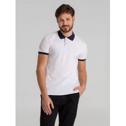 Рубашка поло Prince 190, темно-синяя с белым