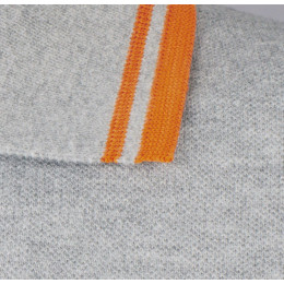 Рубашка поло мужская Pasadena Men 200 с контрастной отделкой, темно-синяя с белым