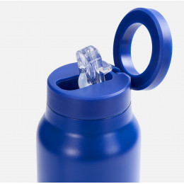 Термобутылка Magnus с магнитным держателем для телефона, синяя