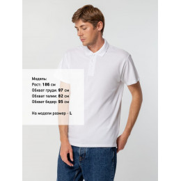 Рубашка поло мужская Spring 210, светлый меланж