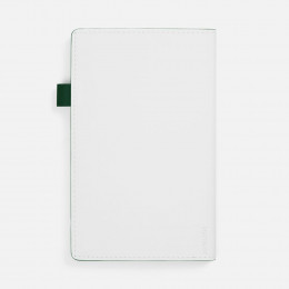 Ежедневник White Shall, недатированный, бело-зеленый