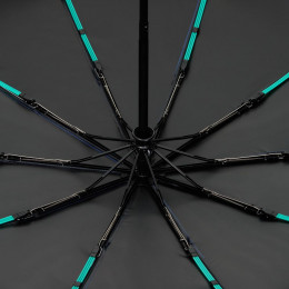 Зонт складной Skymate с УФ-защитой и ручкой-карабином, темно-синий