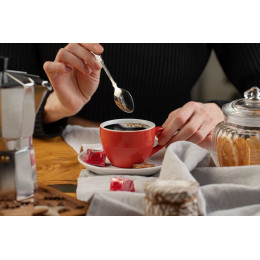 Чайная пара Cozy Morning, красная с белым