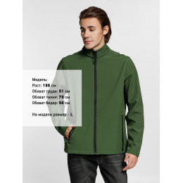 Куртка софтшелл мужская Race Men, темно-зеленая