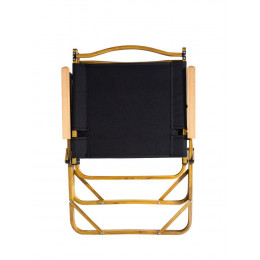 Стул MW02 складной, черный, светлое дерево