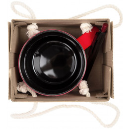 Набор Color Block: кружка и ручка, красный с черным