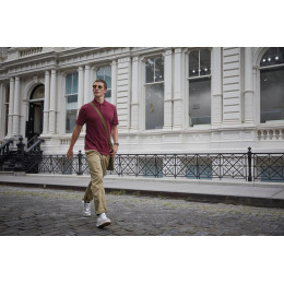 Рубашка поло Safran серый меланж