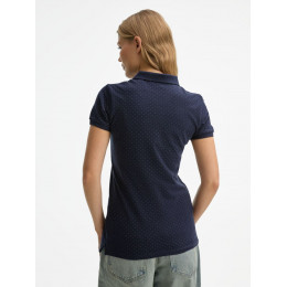 Рубашка поло женская Brandy Women, темно-синяя с белым