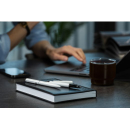 Ручка шариковая Scribo, матовая белая