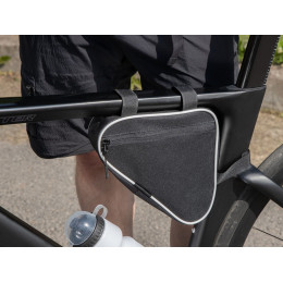 Велосумка на раму BikeLine Mini, черная с белым