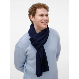 Шарф Nobilis Mono, темно-синий