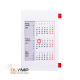 Календарь настольный на 2 года красный, белый 